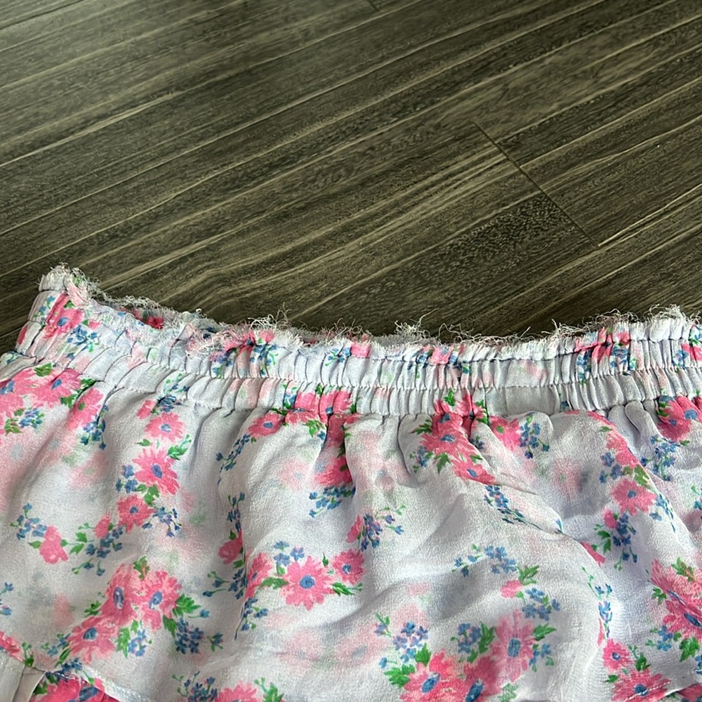 LoveShackFancy Silk Mini Skirt - Picture 4 of 8